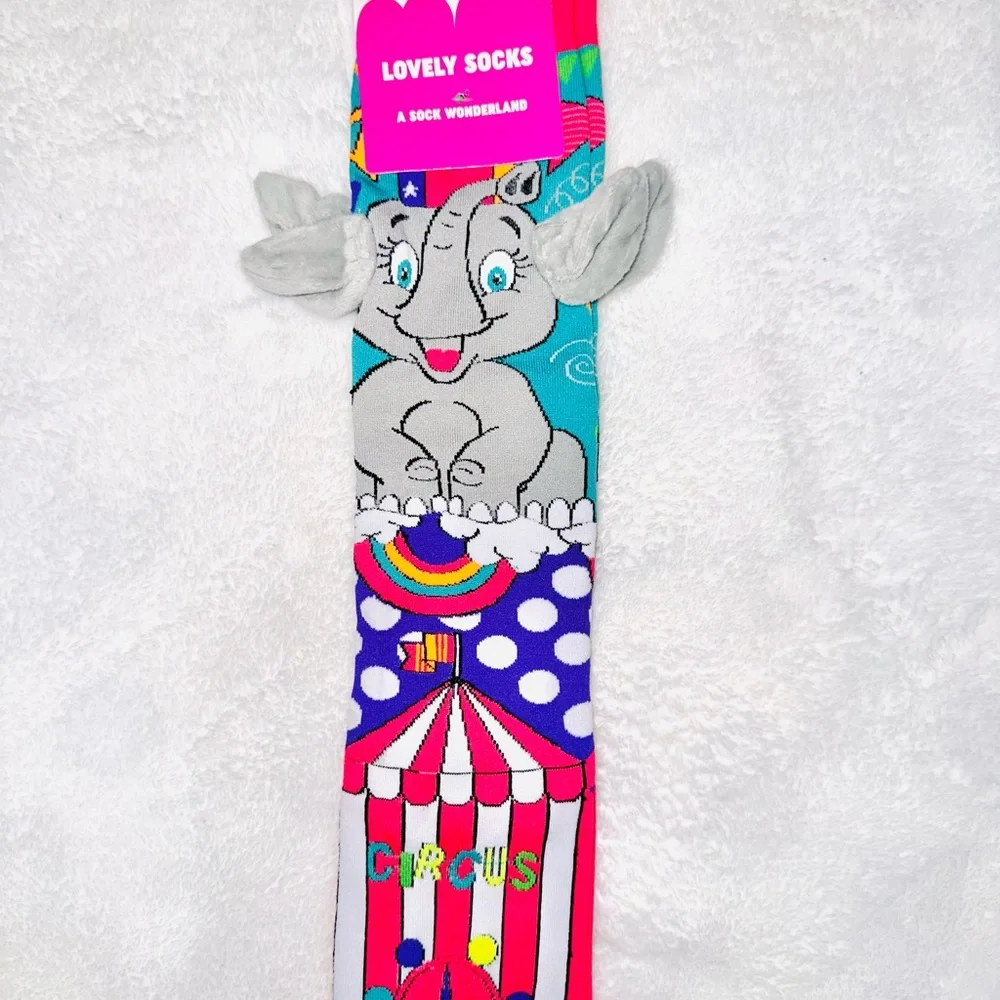 New Circus Elephant Kids Socks